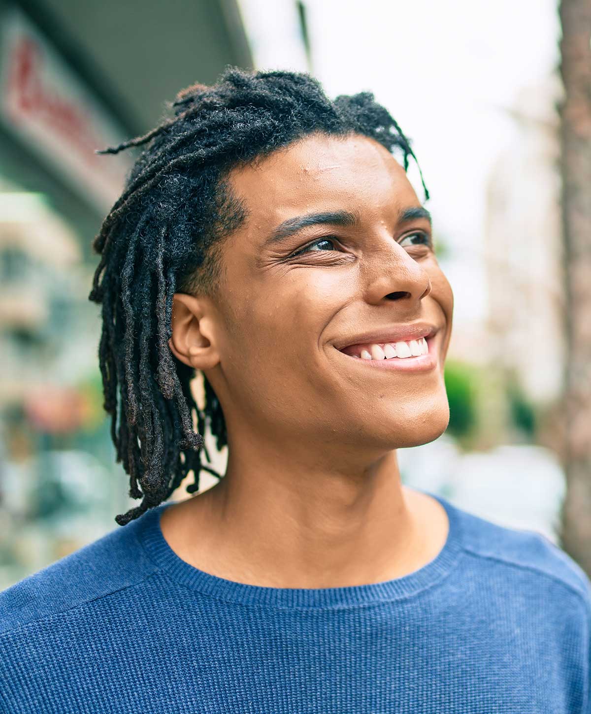 Atlanta gender affirmation surgery model with black hair